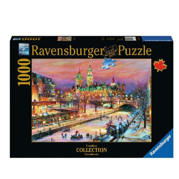 New sealed Ravensburger 1000pcs Adult Puzzle- Ottawa Winterlude Festival - Picture 1 of 12